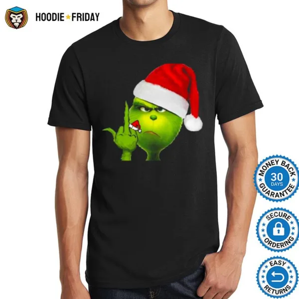 Grinch X Middle Finger Christmas Shirts