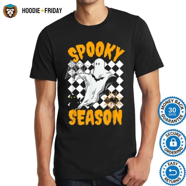 Groovy Ghost Spooky Season Happy Halloween Shirts