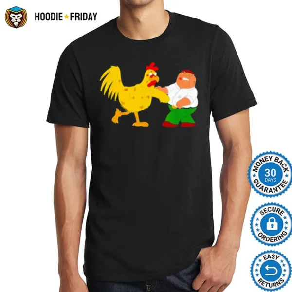 Guy Peter And Chicken Fighting Shirts