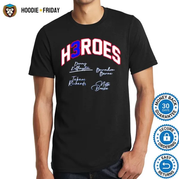 H3Roes Denny Kellington Brandon Beane Tabani Richards Nate Breske Shirts