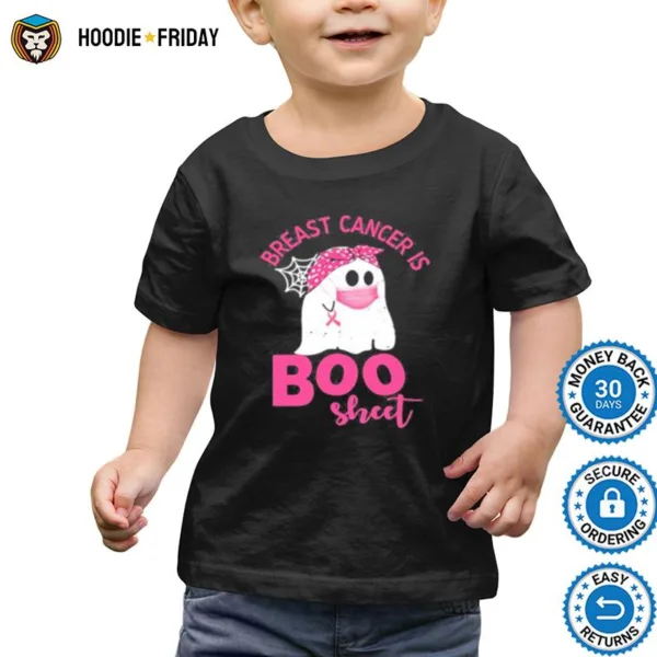 Halloween Ghost Breast Cancer Awareness Is Boo Sheet Shirts