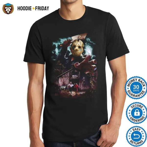 Halloween Jason Voorhees Running From Shirts