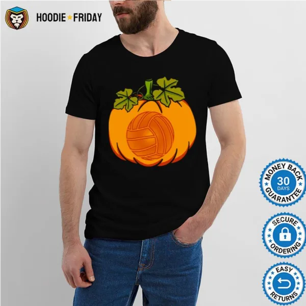 Halloween Pumpkin Volleyball Graphic Shirts