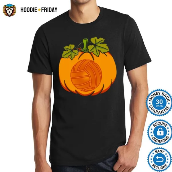 Halloween Pumpkin Volleyball Graphic Shirts