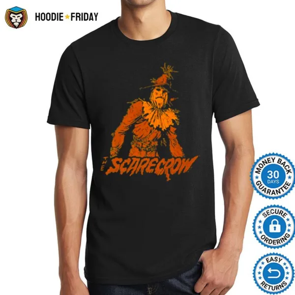 Halloween The Scarecrow Orange Silhouette Shirts