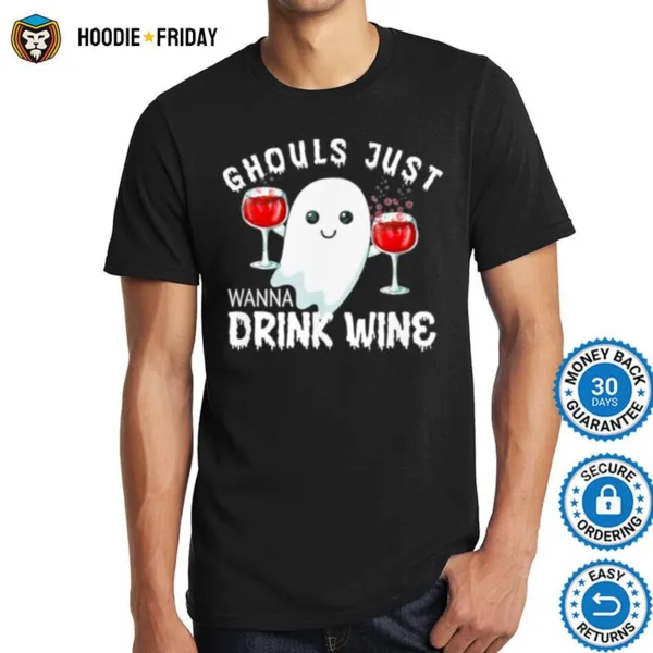 Halloween Wine Drinking Pajama Top Shirts