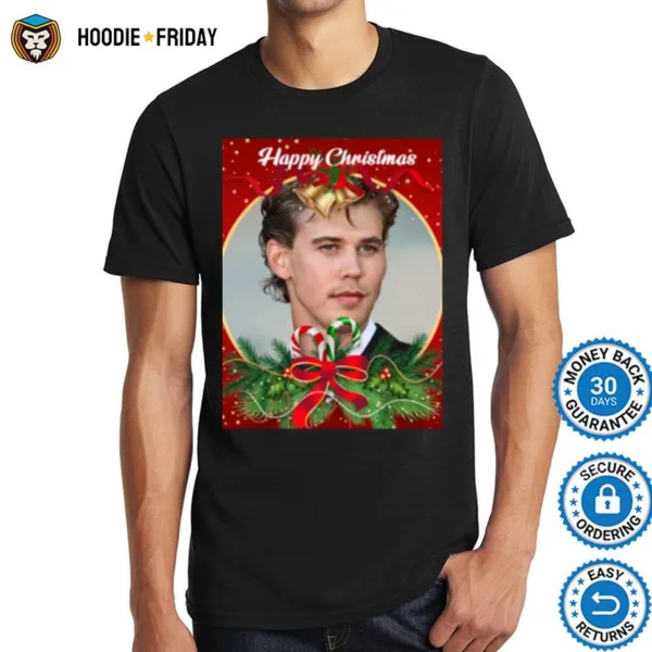 Happy Christmas Austin Butler Portrait Design Shirts