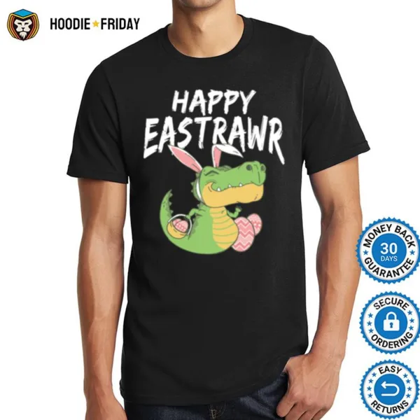 Happy Eastrawr T Rex Dinosaur Easter Bunny Egg Costume Shirts