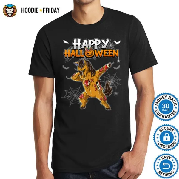 Happy Halloween Horse Zombie Shirts