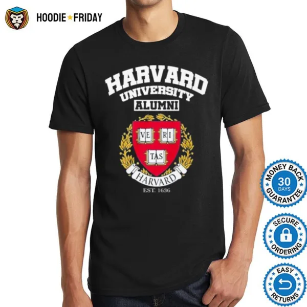 Harvard University Alumni Veritas Est 1636 Shirts