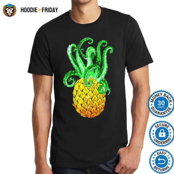 Hawaiian Octopus Pineapple Aloha Beach Hawaii Summer Shirts