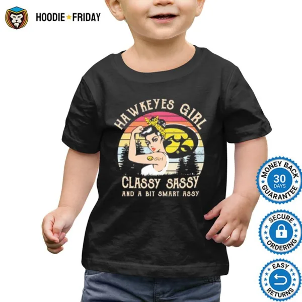 Hawkeyes Girl Classy Sassy And A Bit Smart Assy Vintage Shirts