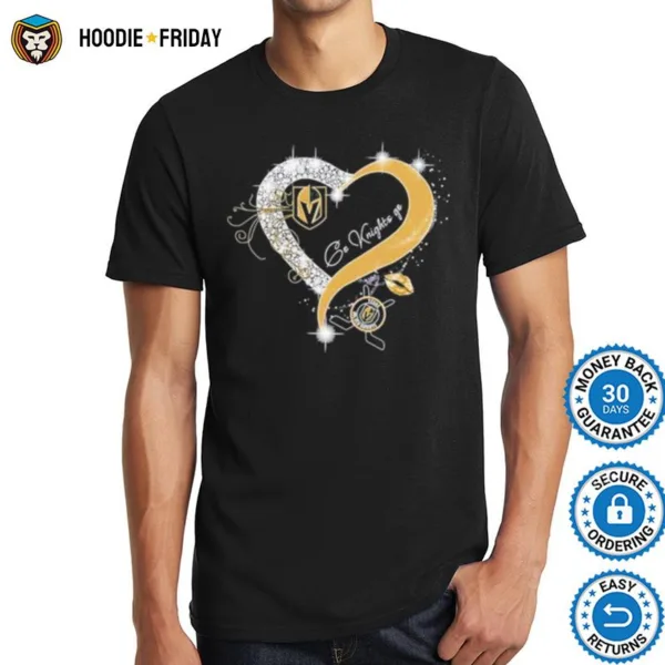 Heart Vegas Golden Knights Go Knights Go Ligh Shirts