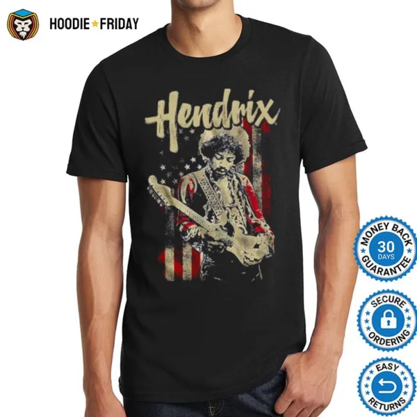 Hendrix Music Portrait Frank Zebra Shirts