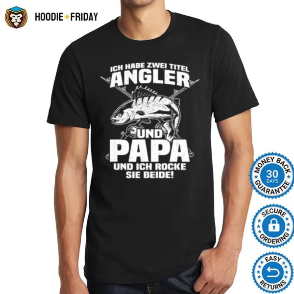 Herren Angler Und Papa Lustiges Angler Angeln Shirts