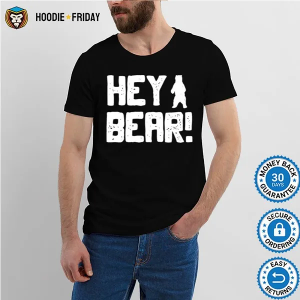 Hey Bear Hiking Outdoors Black Grizzly Bear Survival Shirts